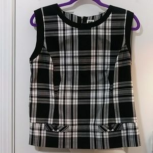 Anne Klein Women's Plaid top